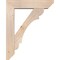 Ekena Millwork Olympic Slat Smooth Bracket w/ Offset Brace, Douglas Fir, 7 1/2"W x 32"D x 40"H BKT0806X32X40OLY06SDF - alternate 2